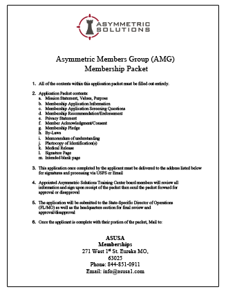 Membership Group Application Form